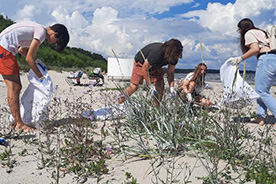 Invazīvo sugu apkarošana Jaunķemeru pludmalē}